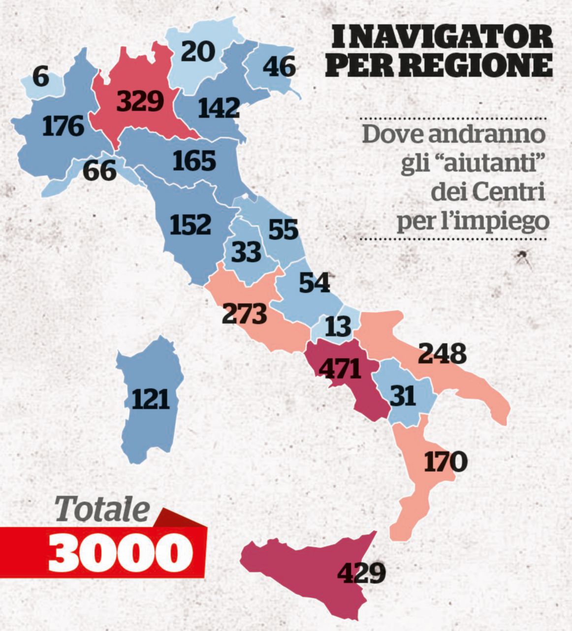 Reddito, vincono le Regioni: 3 mila navigator “dimezzati” Reddito, vincono le Regioni: 3 mila navigator “dimezzati”