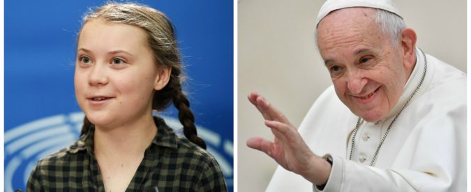 Greta Thunberg incontra il Papa. Ora sì che gli attivisti fanno paura