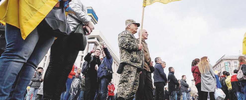 Una manifestazione elettorale - Ansa Un voto pensando alla guerra