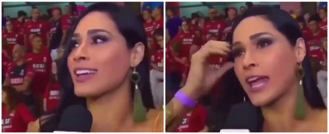 Copertina di La campionessa di pallavolo risponde alla giornalista, ma al palazzetto c’è troppo caldo: ecco cosa succede in diretta tv