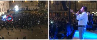 Copertina di Torino, Salvini contestato: “Fascista”, “avete rotto, non ci sono fascisti”. E il Pd diffonde la foto della piazza: “Un flop”