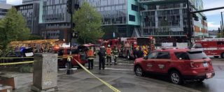 Copertina di Usa, gru crolla sul nuovo campus di Google a Seattle: quattro morti e tre feriti