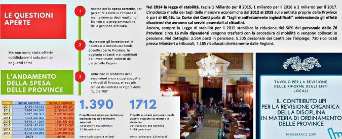 Province, i servizi rimasti nel limbo dopo la riforma a metà di Delrio: ‘Su strade e scuole tocca ancora a noi, ma senza soldi’