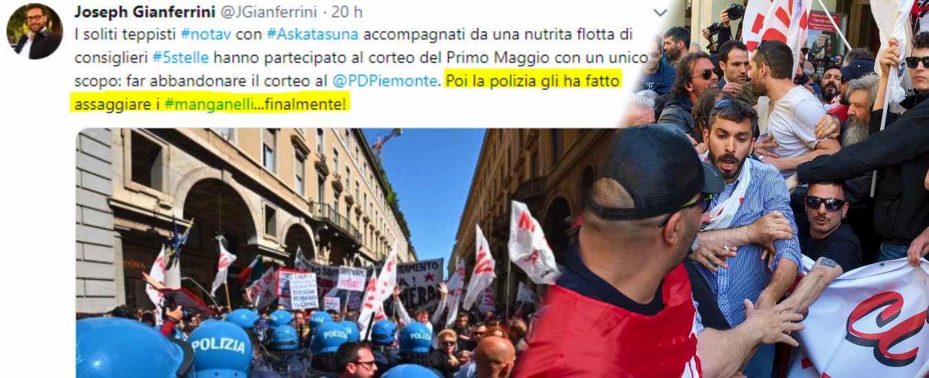 Dirigente Pd di Torino su scontri No Tav: ‘Hanno assaggiato manganelli’. Poi scuse. I dem anche contro M5s: “Voltastomaco”