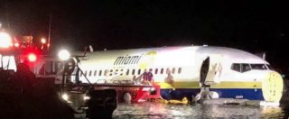 Copertina di Florida, Boeing va fuori pista e finisce nel fiume: tutti i 143 passeggeri sono salvi