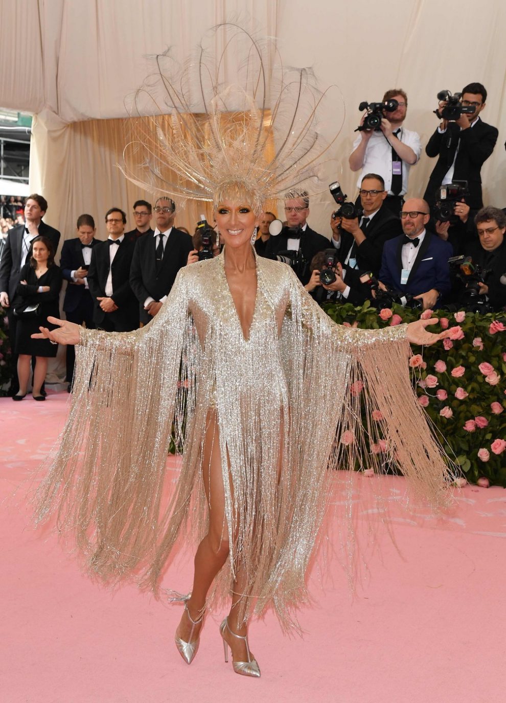 Canadian singer Celine Dion arrives for the 2019 Met Gala
