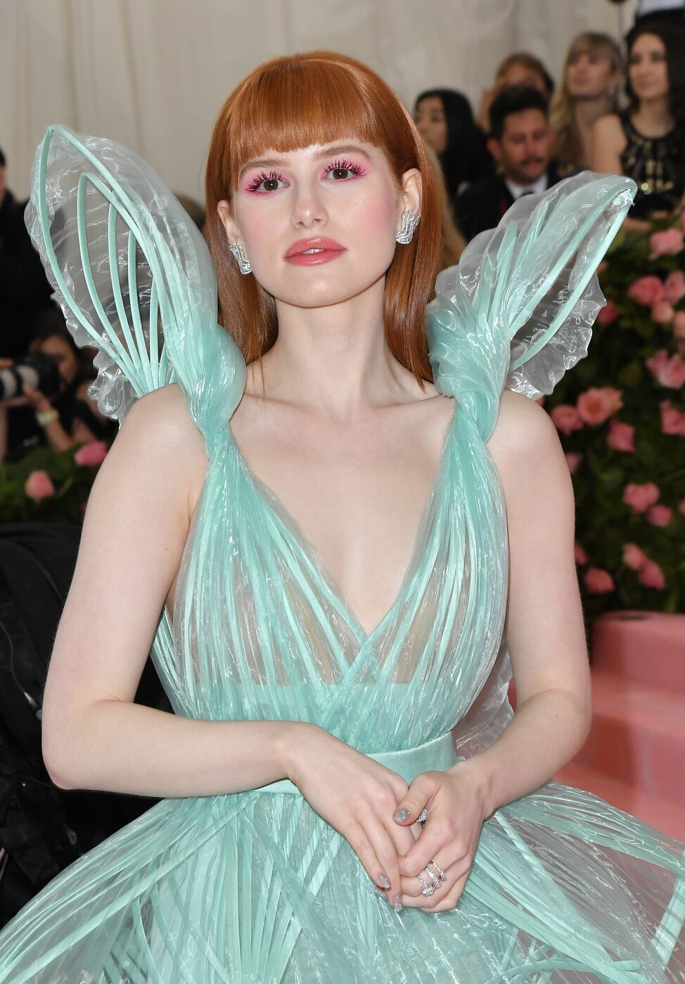 US actress Madelaine Petsch arrives for the 2019 Met Gala 