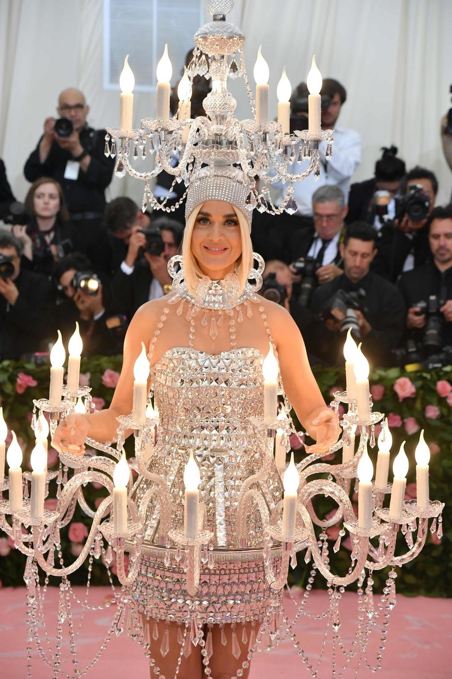 US singer/songwriter Katy Perry arrives for the 2019 Met Gala 