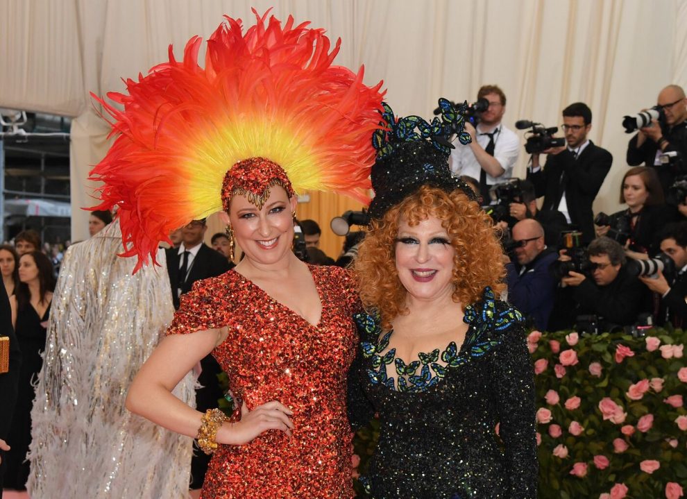 Sophie Von Haselberg and Bette Midler arrive for the 2019 Met Gala