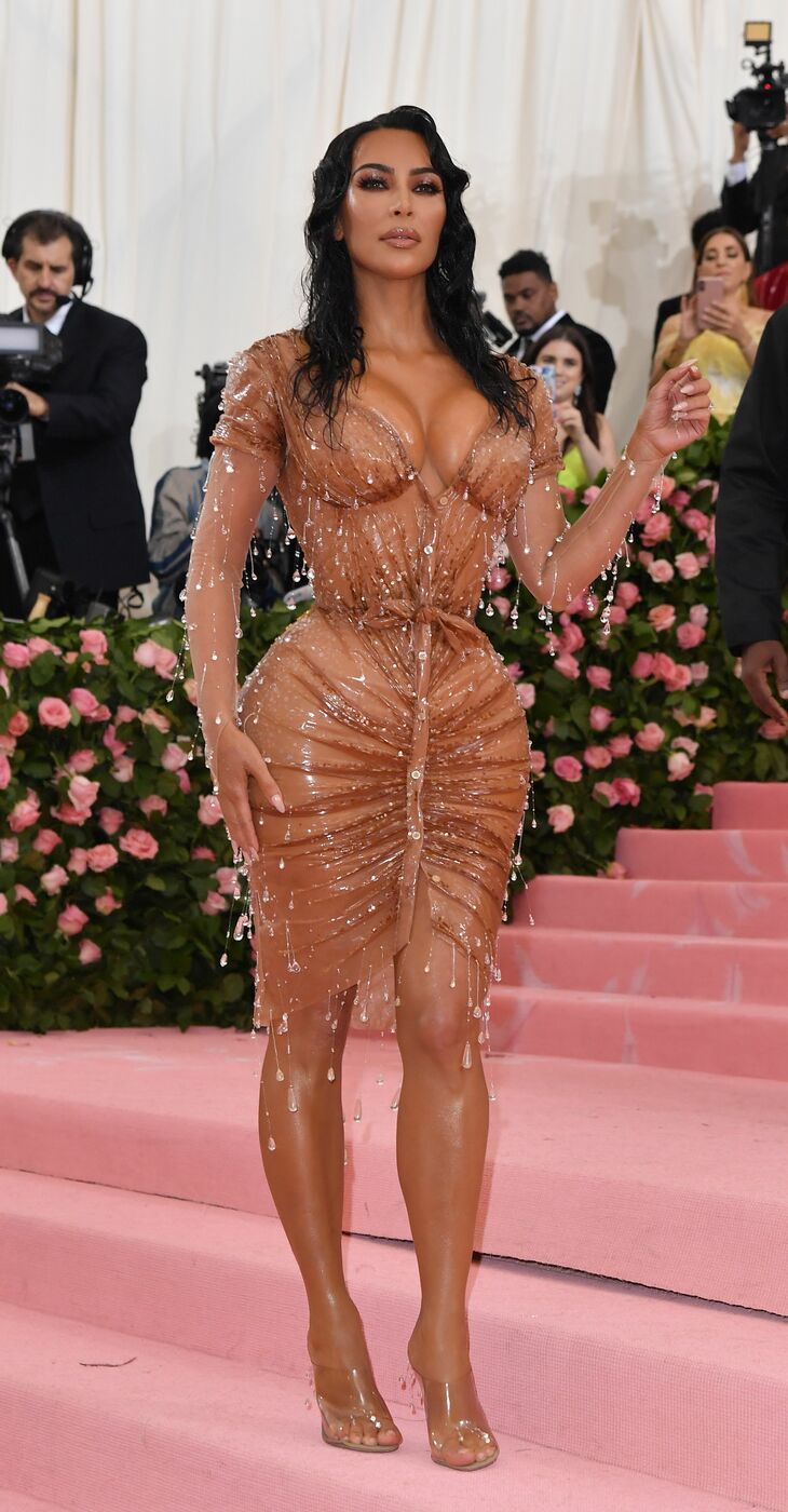 Kim Kardashian arrives for the 2019 Met Gala