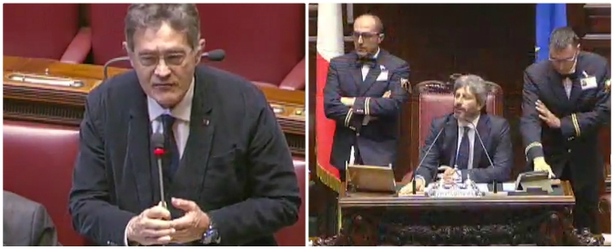 Copertina di Taglio parlamentari, il deputato difende le minoranze in dialetto friuliano. Fico lo richiama: “Deve parlare in italiano”