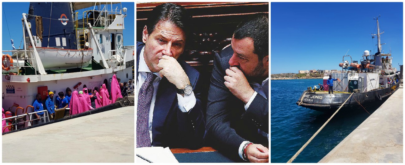Copertina di Migranti, la Mare Jonio con 30 a bordo è a Lampedusa. Ong: “Sotto sequestro”. Conte: “Persone vengono fatte scendere”