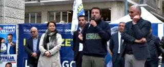 Copertina di Lega ancora contro il Tg1, Salvini dal palco di Legnano: “Dice fesserie che non interessano a nessuno, come Tg5 e TgLa7”