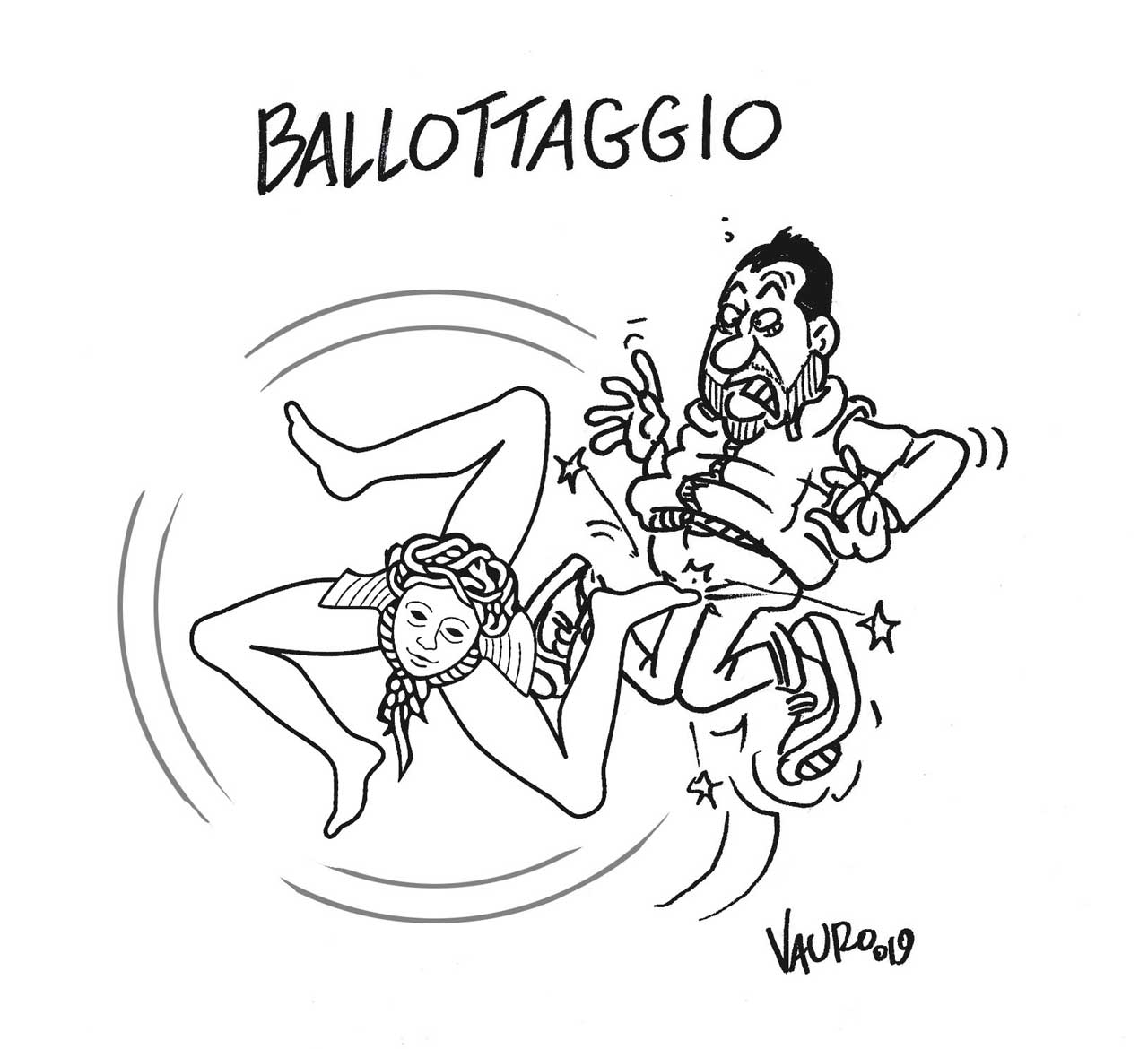 Copertina di La Vignetta di Vauro