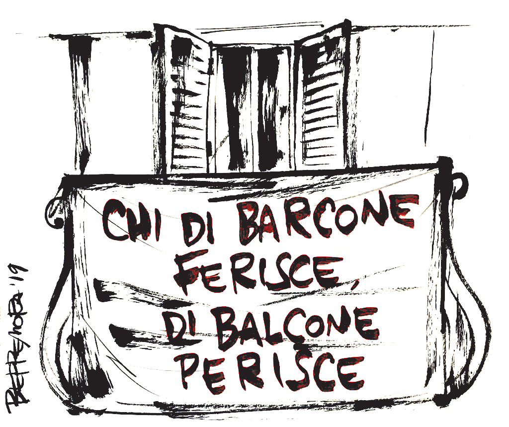 Copertina di La vignetta di Beppe Mora