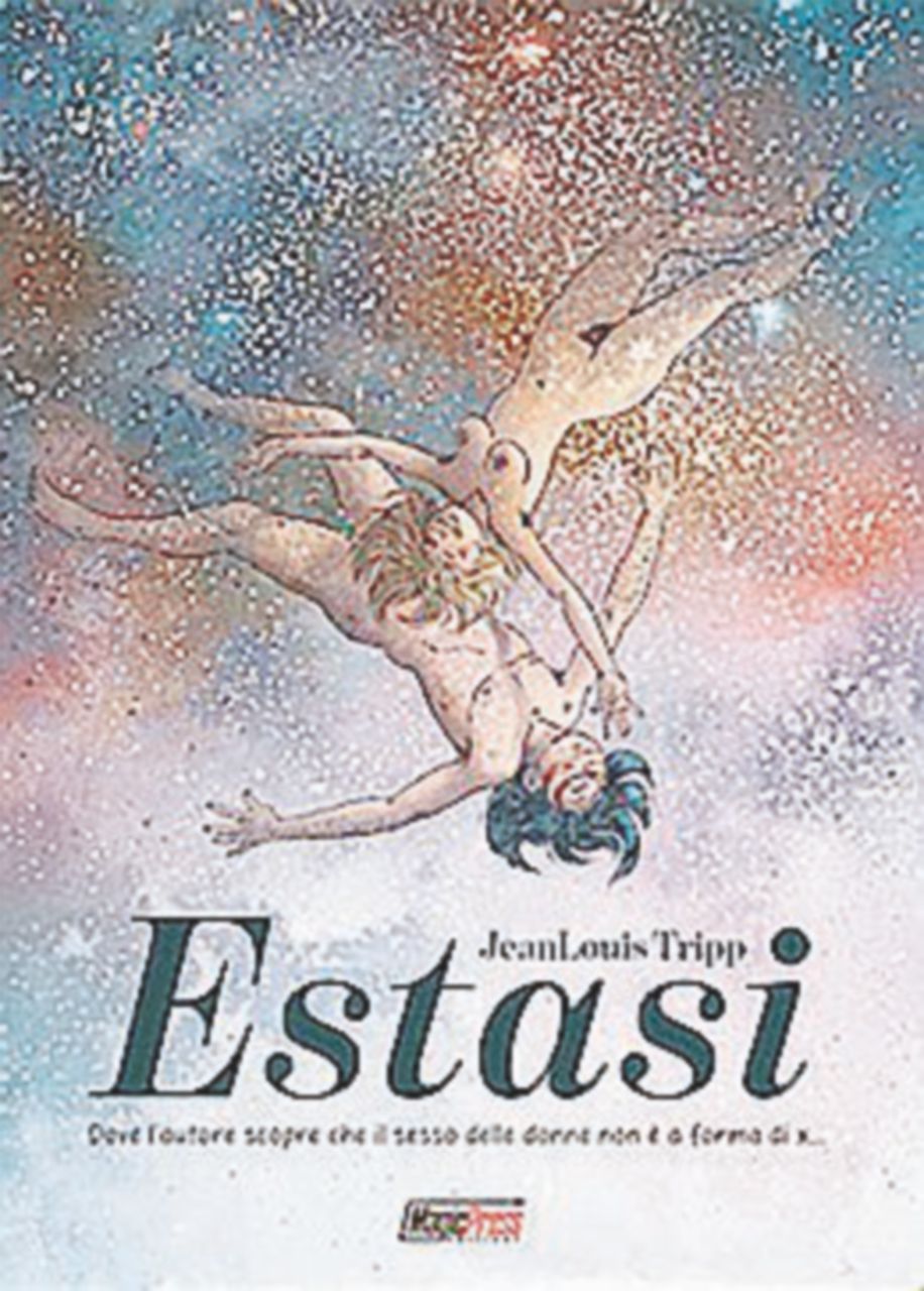 Copertina di Estasi, solo l’ironia riesce a salvare l’autobiografia erotica del fumettista