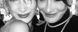 Copertina di Festival di Cannes, Bella Hadid e Carla Bruni fanno una foto insieme: la somiglianza è impressionante