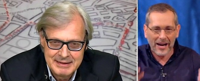 Copertina di La7, Sgarbi a Formigli: “Fate trasmissione contro Salvini”. E il conduttore sbotta: “Smettila, sono due anni che non viene”