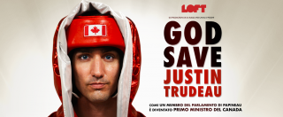 Copertina di “God Save Justin Trudeau”, su TvLoft il docu-film sul premier canadese: “La boxe come metafora della vita politica”