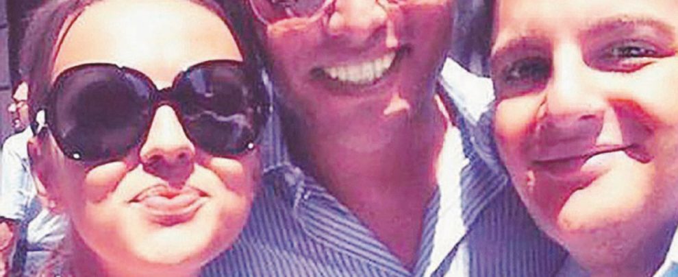 Con la Francy - Leonardo Ciccopiedi (a destra) con Francesca Pascale Gli sfoghi della Pascale: “Salvini lercio buffone”