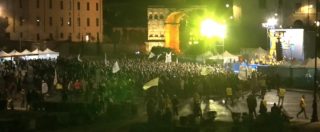 Copertina di Europee, M5s chiude la campagna a Roma. Ma nel momento clou in piazza non c’è il pienone: le immagini dall’alto