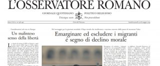 Copertina di Elezioni europee 2019, il direttore dell’Osservatore Romano: “La paura rende pazzi e spezza i legami”