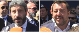 Copertina di 2 giugno, Fico: “Festa dedicata anche a rom e migranti”. Salvini replica: “Offende chi sfila e mi fa girare le scatole”