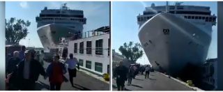 Venezia, nave da crociera si scontra contro battello: la fuga dei turisti e il momento dell