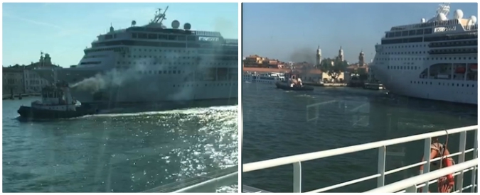 Copertina di Venezia, le fasi concitate prima dello scontro: “Tutto a sinistra, tutto a sinistra”. Poi l’incidente: “Emergenza”