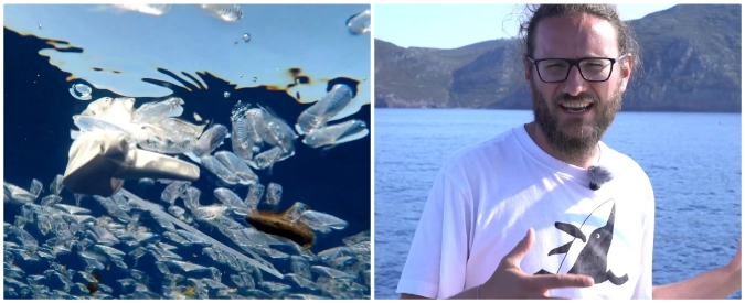 Copertina di Isola d’Elba-Capraia, il mare è una “zuppa di plastica”: la videodenuncia di Greenpeace