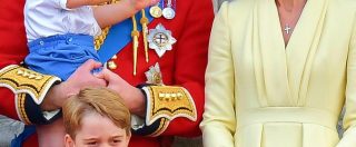 Copertina di Trooping the Colour 2019, il debutto del principino Louis a Buckingham Palace è uno show: le immagini