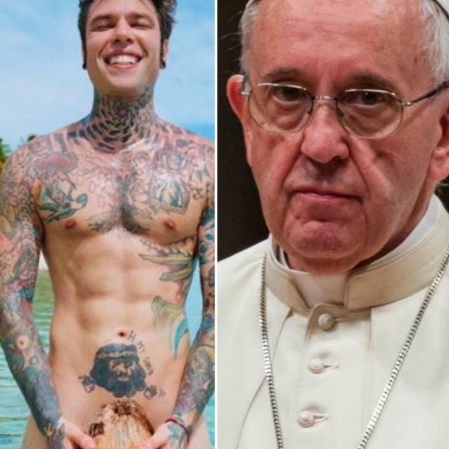 Papa Francesco cita Fedez nell’omelia, il rapper gli risponde così