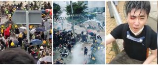 Copertina di Hong Kong, manifestanti sfondano cordone della polizia ed entrano nel Parlamento: la risposta col lancio di lacrimogeni