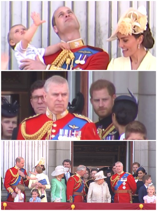 Copertina di Royal family sul balcone di Buckingham Palace al gran completo, il principe Harry sgrida Meghan Markle: ecco cosa è successo