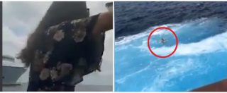 Copertina di Ibiza, traghetti in rotta di collisione: la turista si fa prendere dal panico e si butta in acqua