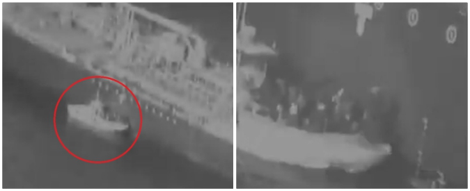 Copertina di Oman, Usa accusano l’Iran: “Ecco il video del loro equipaggio che rimuove una mina inesplosa”. Le immagini
