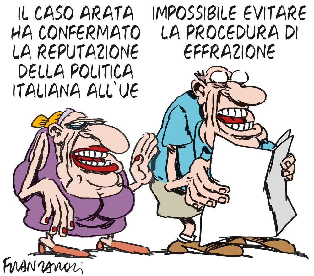 Copertina di La vignetta di Franzaroli