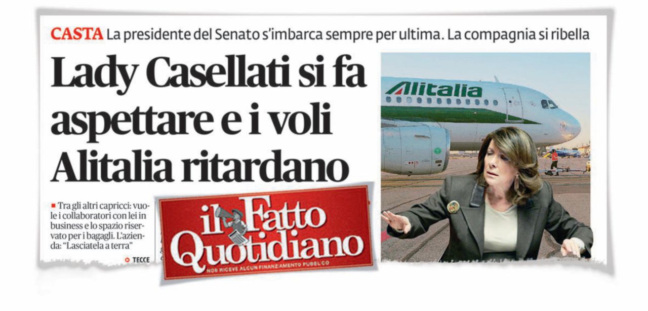 Alitalia, la “smentita” di Casellati conferma tutto