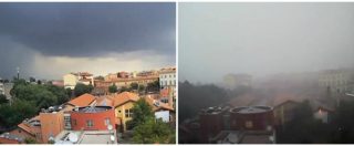 Copertina di Maltempo a Bologna, il timelapse della tempesta da Porta Lame: grandine, vento forte e feriti in città