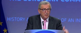 Copertina di Ue, Juncker si commuove mentre omaggia predecessori: “Fiero di essere stato piccola parte di qualcosa di grande”