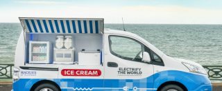 Copertina di Nissan e-NV200, anche il gelato diventa eco-friendly – FOTO
