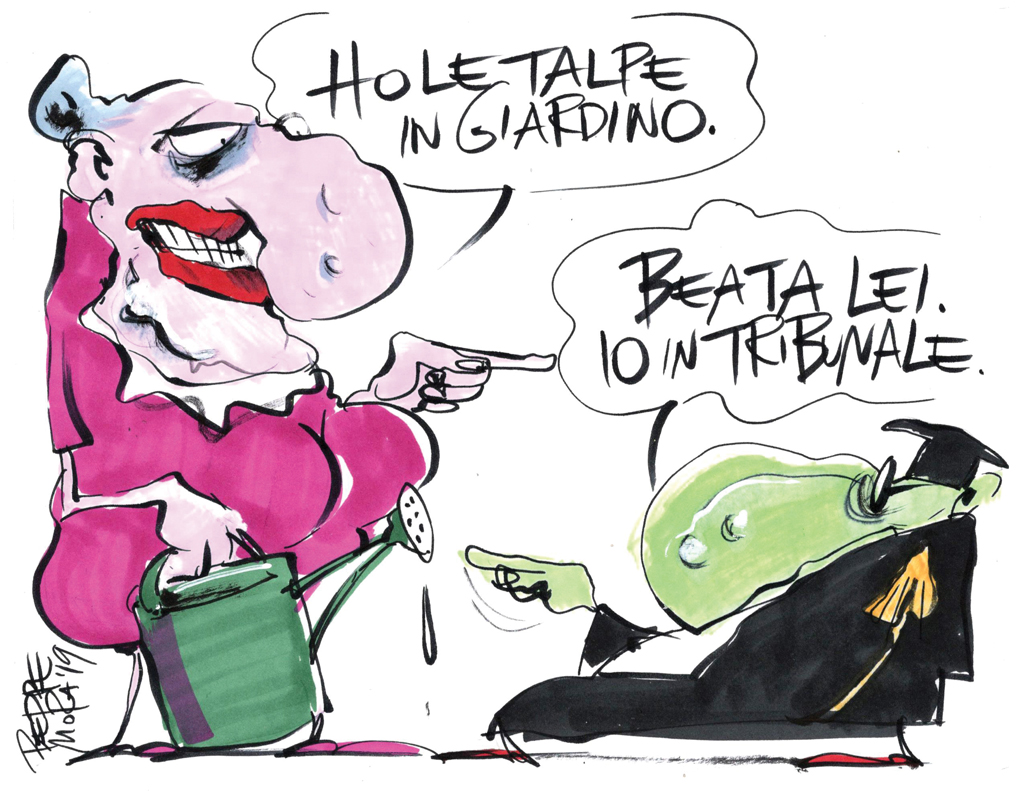 Copertina di La vignetta di Beppe Mora