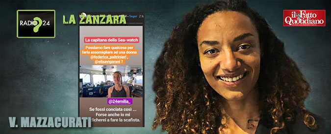 Copertina di Carola Rackete, la filo-leghista Mazzacurati: “Delinquente, borderline, sciattona, rasta, puzzolente. Fa schifo”