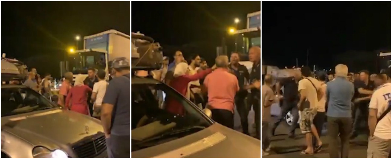 Copertina di Civitavecchia, tensione al porto tra polizia e famiglia tunisina. Agente perde il controllo ed estrae la pistola: “Ti sparo”