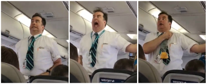 Copertina di Lo steward più divertente di sempre? È lui: il suo show per illustrare le norme di sicurezza è uno spasso