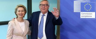 Copertina di Ue, Juncker: “Processo sulle nomine poco trasparente”. Socialisti e Verdi contro von der Leyen