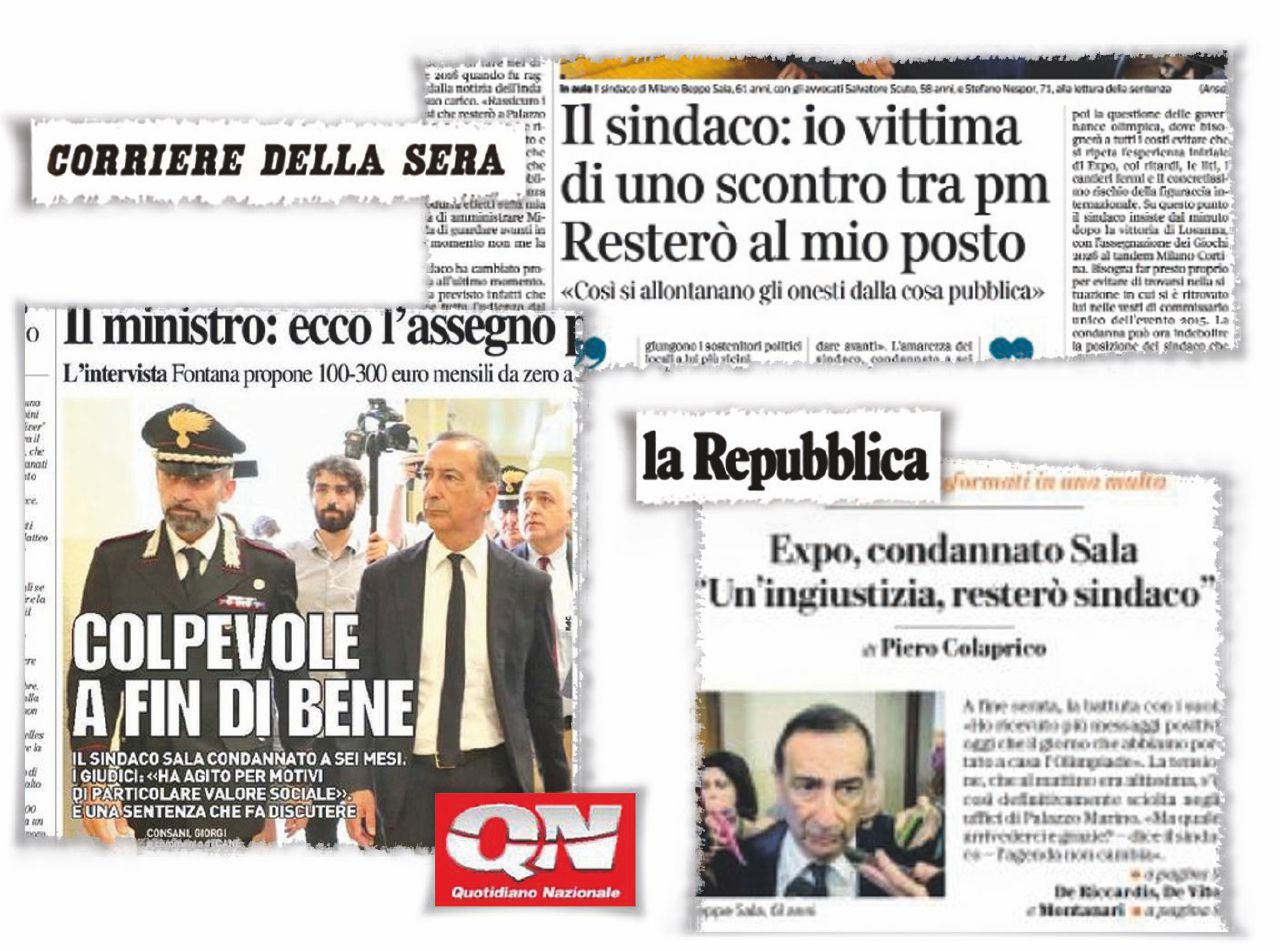 Copertina di Stampa in lutto: povero Beppe, martire per l’Italia