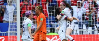 Copertina di Calcio femminile, gli Usa campioni del mondo. Battuta l’Olanda 2-0. A segno Megan Rapinoe su rigore e Rose Lavelle