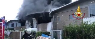 Milano, maxi-incendio in un deposito di rifiuti speciali: le immagini del rogo