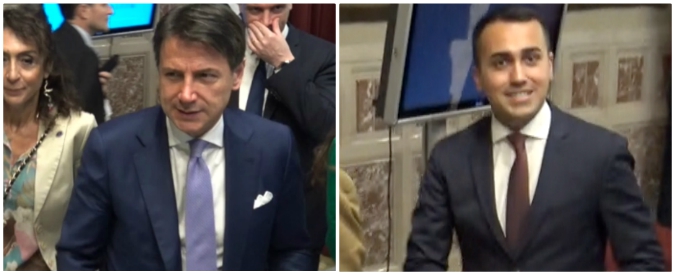 Copertina di Fondi russi a Lega, la domanda a Conte e Di Maio: ‘Chiederete chiarimenti a Salvini?’. Ma loro non rispondono